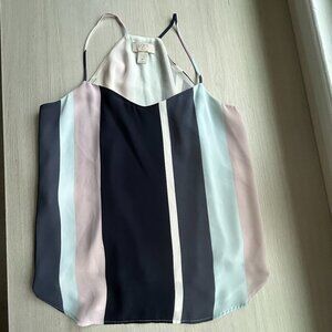 Flowy V-Neck Striped Tank Top